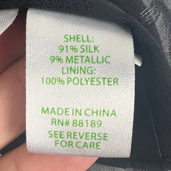 Lilly Pulitzer Womens XS Preppy Glam Party Holiday Florin Silk Metallic Dot Tank - Picture 8 of 11